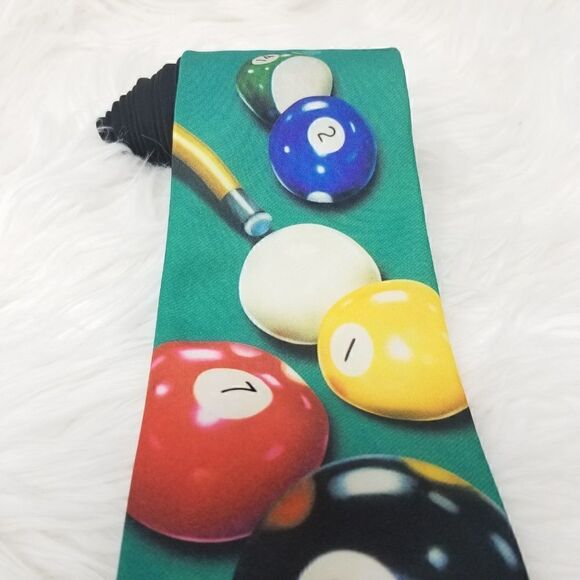 Ralph Marlin Billiards Perspective Mens Necktie - Picture 4 of 8